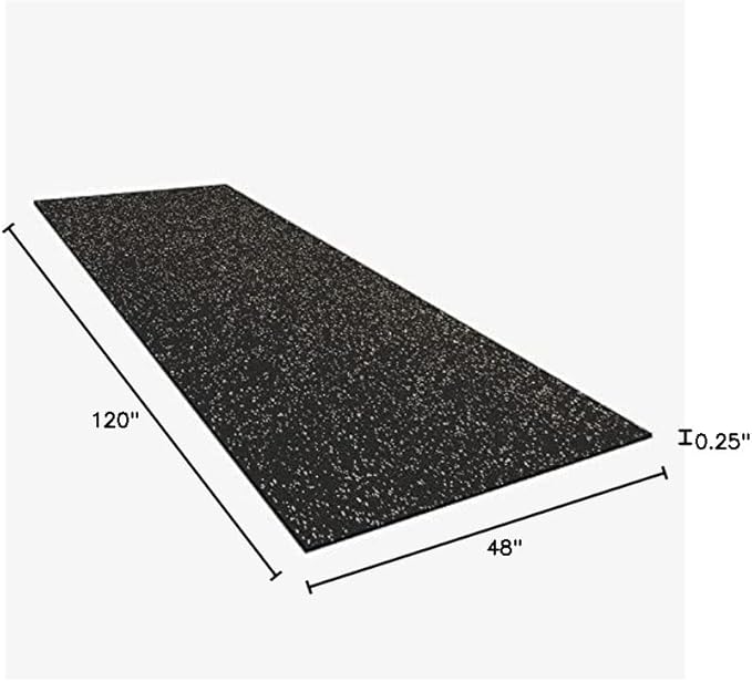 Flooring Inc's 1/4" Thick Tough Rubber Flooring Roll | Flexible Recycled Rubber Floor Mats for Home Gym | Heavy Duty Rubber Mat for Home Gyms, Sheds, Horse Stall Mat or Trailer