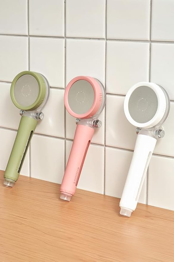 Filtered Handheld Shower Head with Vitamin C & Sediment Filter, High Pressure Water Flow, Water Saving, Reduces Chlorine for Dry Skin & Hair, On/Off Switch, Made in Korea, Spa-Like Shower- Peony Pink