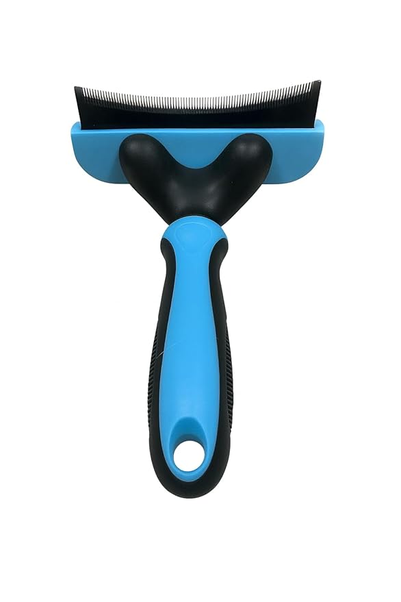 Large Pet Grooming Brush - Deshedding Dematting Tool, Undercoat Deshedding for Dogs & Cats, Extra-Wide and Curved Grooming Brush & Deshedder Comb for Long Hair, Reduces Shedding
