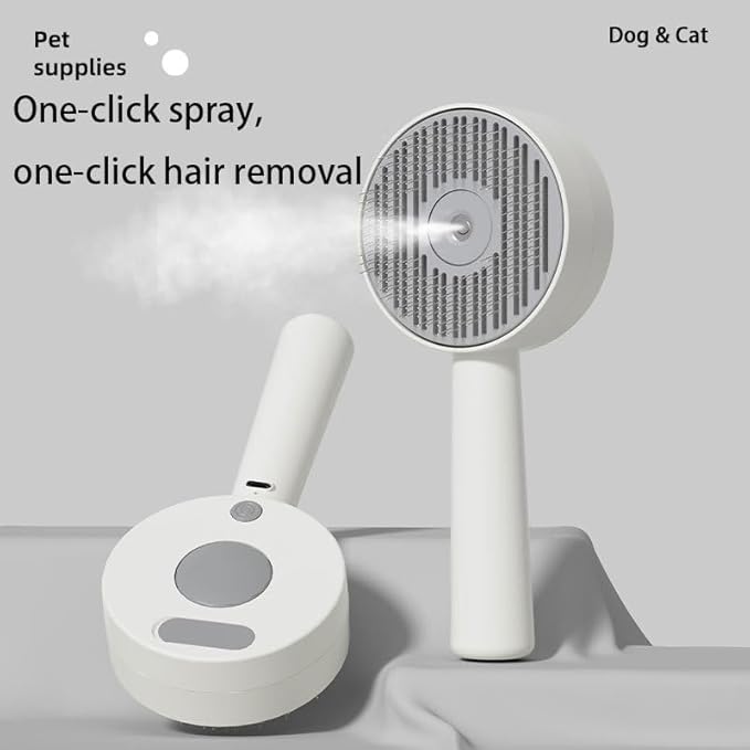 Cat Steam Brush, 3 In 1 Cat Brush,Quickly Clean Your Pet's Fur,Anti-Static Pet Spray Hair Removal Comb,Suitable for pets such as cats, dogs, rabbits, etc.