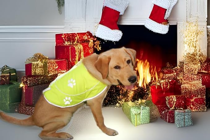 Dog Reflective Vest - Comfortable Jacket Safety Hunting, High Visibility for Dogs with Elastic Straps and Clasp Closure- Orange, XX-Large