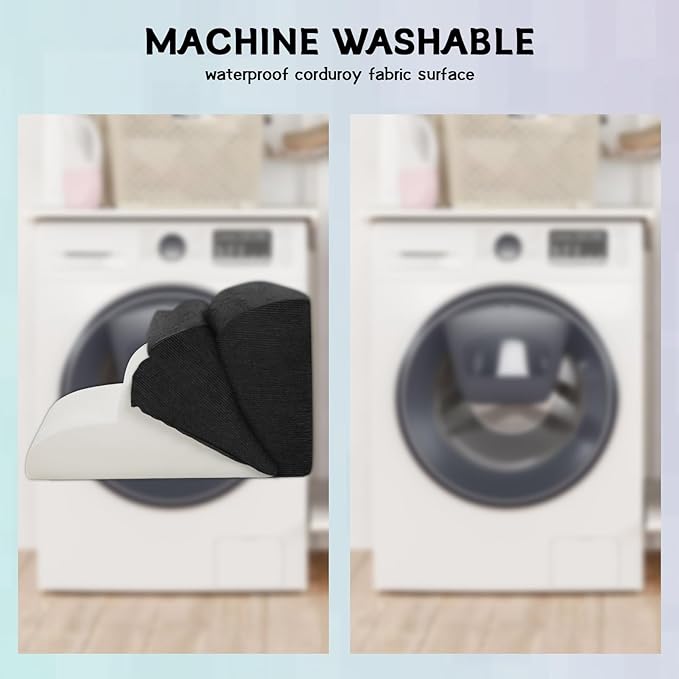 Dog Steps for Small Dogs, 3-Step Pet Ramp Stairs for High Beds and Sofa, Non-Slip Pet Stairs for Small Dogs and Cats, Removable and Easy to Clean Cover, Black