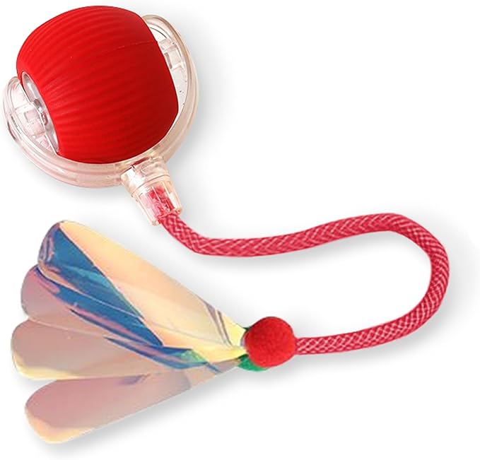 Cat Toy, Interactive Cat Toy, Cat Toys for Indoor Cats with 2 Tails, 3 Modes Rechargeable Cat Enrichment Toys for Small/Medium/Large Cats to Keep Them Busy