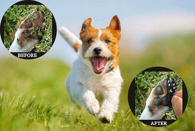 Dog Paw Protector Anti-Slip Grips to Keeps Dogs from Slipping On Hardwood Floors,Disposable Self Adhesive Resistant Dog Shoes Booties Socks Replacemen XXXL 24 Pieces