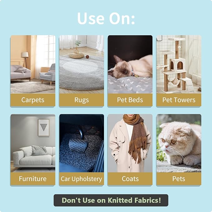 Carpet Rake,Lint Remover,Carpet Rake for Pet Hair Removal,Lint Brush,Lint Shaver for Carpets, Car Mat,Couch,Pet Bed,Furniture & Rug(3-Pack)