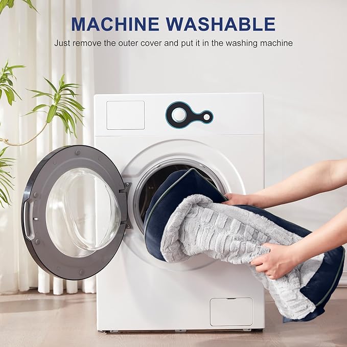 FURTIME Orthopedic Dog Bed for Extra Large Dogs - XL Washable Dog Sofa Beds Large, Supportive Foam Pet Couch Bed with Removable Washable Cover, Waterproof Lining and Nonskid Bottom, Navy Blue