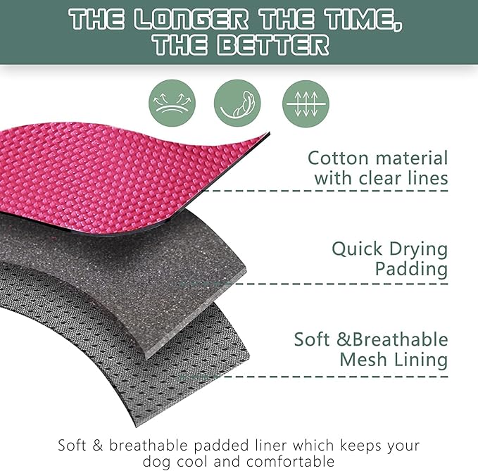 BUMBIN Tactical Dog Harness for Small Dogs No Pull, Famous TIK Tok No Pull Puppy Harness, Fit Smart Reflective Pet Walking Harness for Training, Adjustable Dog Vest Harness with Handle Rose Red XS