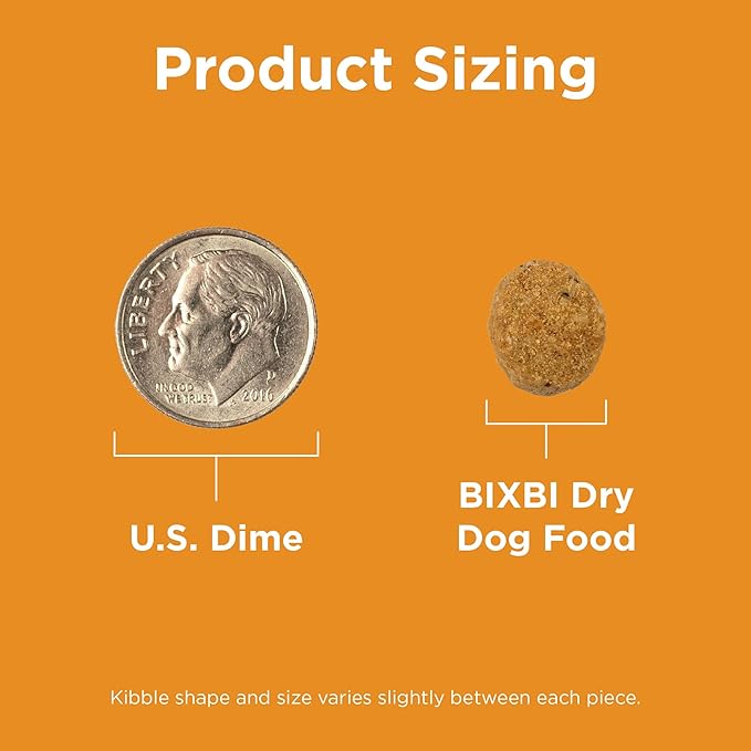 BIXBI Rawbble Dry Dog Food, Chicken, 24 lbs - USA Made with Fresh Meat - No Meat Meal & No Corn, Soy or Wheat - Freeze Dried Raw Coated Dog Food - Minimally Processed for Superior Digestibility