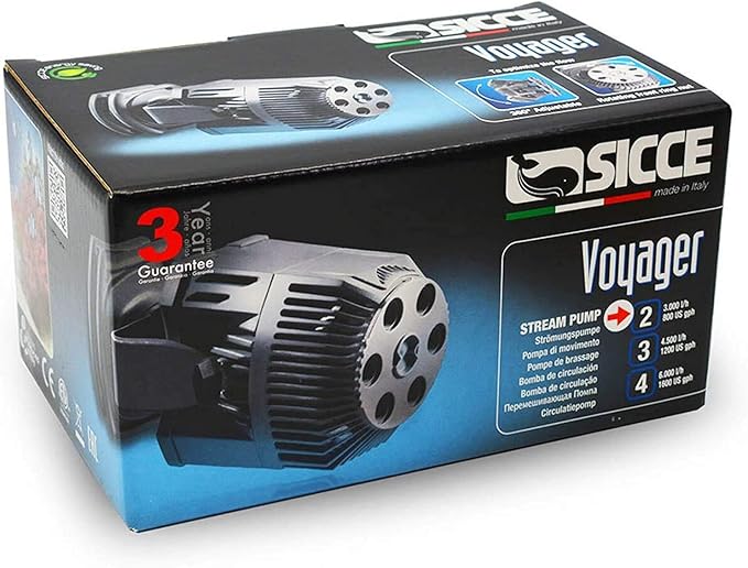 SICCE Voyager HP 7 Stream Pump - freshwater and saltwater application, for submerged use|2800 GPH