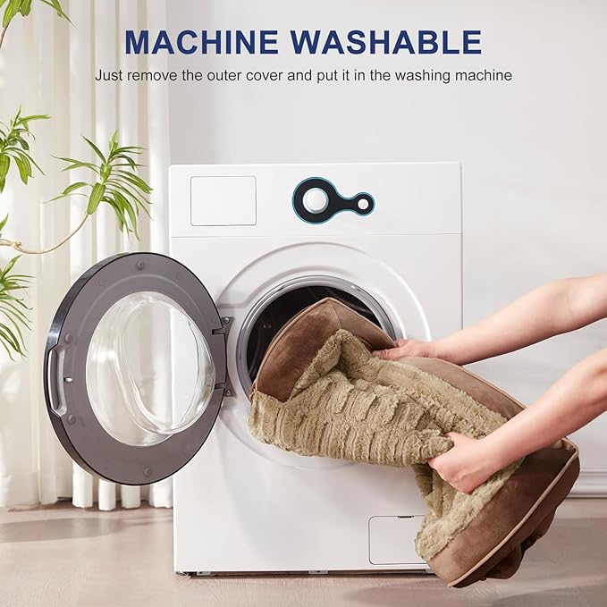 FURTIME Orthopedic Dog Bed for Extra Large Dogs - XL Waterproof Dog Sofa Bed, Ultra Comfy Supportive Foam Pet Bed with Removable Washable Cover, Jumbo Dog Bed with Nonskid Bottom