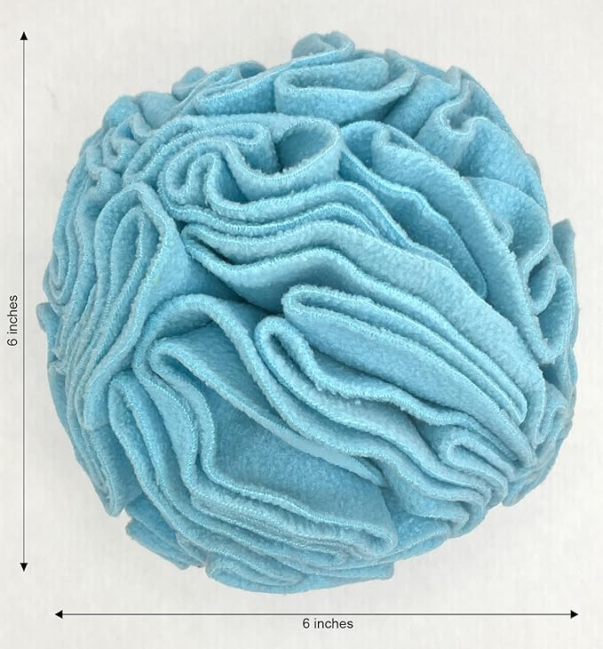 Medium Breed Snuffle Interactive Foraging Dog Puzzle Ball Toy Blue Large