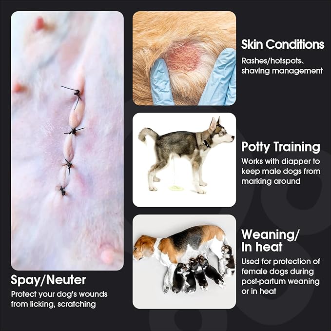 FUAMEY Recovery Suit for Dogs After Surgery,Soft Breathable Dog Bodysuit E-Collar & Cone Alternative Surgical Suit,Male Female Dog Neuter Spay Suits Anti Licking Wounds Onesie Pink Leopard M