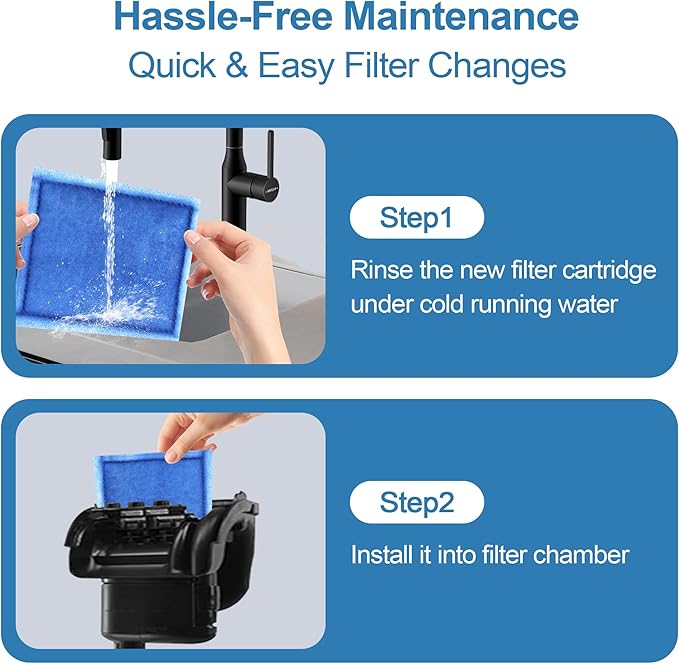 6 Pack Fish Tank Filter Cartridge, Rite-Size C filter cartridges Compatible with Marineland Penguin PRO Power Filters 275/375 & Original Penguin Power Filters 200/350 and AQUA-Tech 20-40 & 30-60