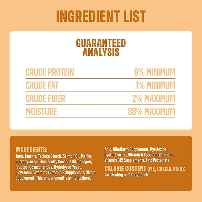 ivvi Skin & Coat for Cats ā Functional Creamy Snack with Salmon Oil, Algae Oil, Zinc, Collagen & Biotin ā Supports Skin and Fur Health ā 30 x 0.53 oz Sachets ā with Real Tuna