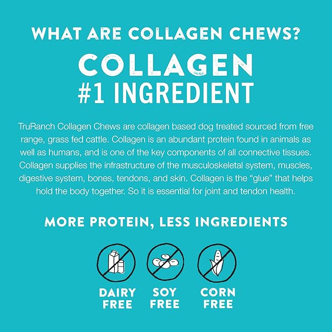 Collagen Rolls - 9" Collagen Rolls for Dogs - Long Lasting Healthy Joint Support Dog Treat - Rawhide Alternative - Skin & Coat Health - Made with Real Chicken, 1 Bag, 3 Count