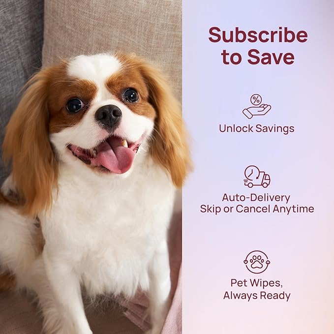 HICC PET Cleaning Deodorizing Wipes for Dogs & Cats, Vet Recommended Nourishes Smoothes Fur Pet Grooming Wipes with Fermented Coconut Oil (400 Counts (Thicken), Rose)