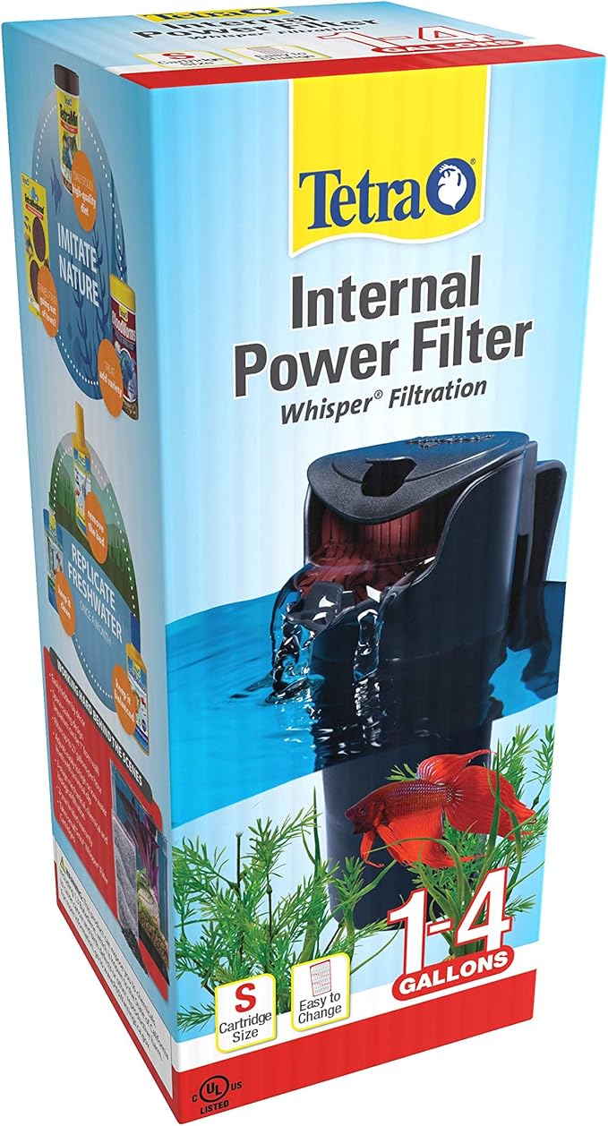 Tetra Whisper 4i Internal Power Filter, Filtration for Aquariums Between 1 and 4 Gallons