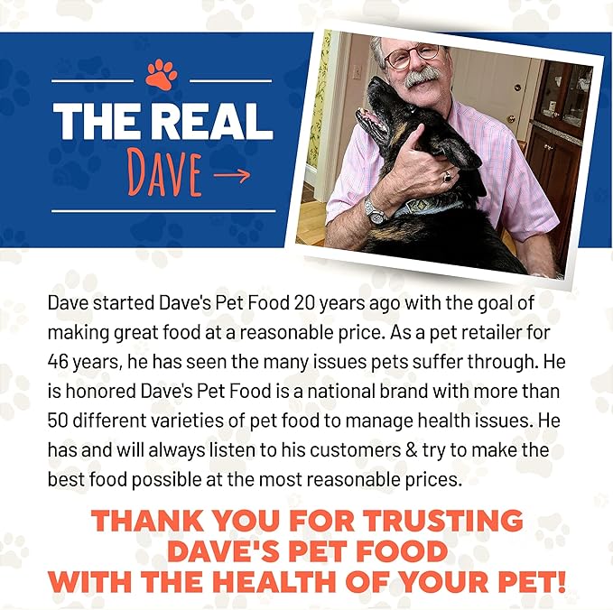 Dave's Pet Food Bland Diet Dog Food (Chicken & Rice), Sensitive Stomach, Easy to Digest, Gluten-Free, Digestive Care, Wet Canned, 13.2 oz (Case of 12)
