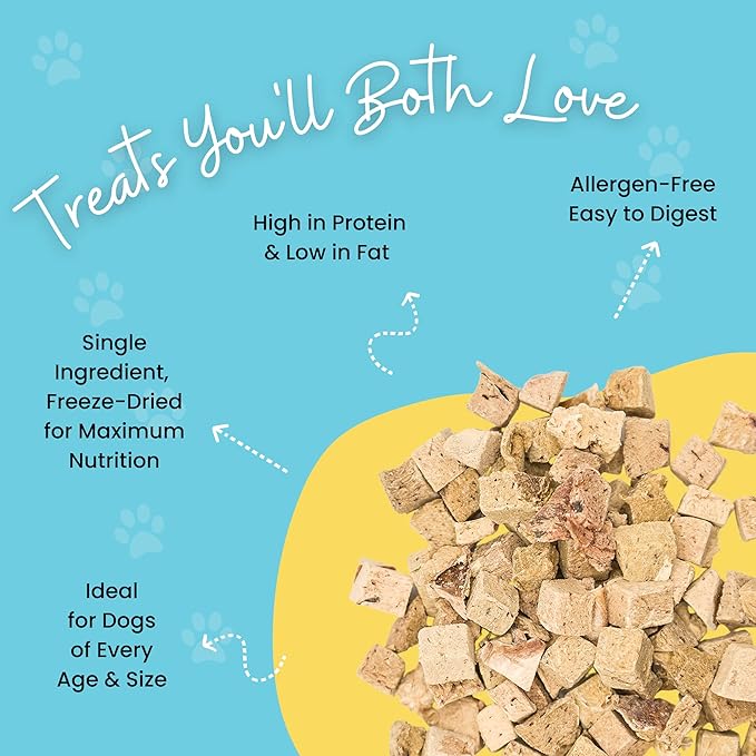 hotspot pets Freeze Dried Beef Heart Treats for Cats & Dogs - 1LB Resealable Big Bag, Made in USA, Single Ingredient All Natural Grain-Free Immune support Treats -Perfect for Training, Topper or Snack