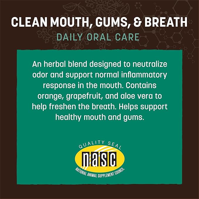 Earth Animal Herbal Remedies | Clean Mouth, Gums and Breath | 2 fl oz