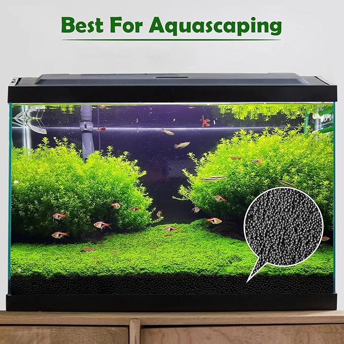 Shrimp Soil Water Grass Mud for Aquarium Fish Tank Aquascaping - Aquarium Substrate Soil for Shrimp Breeding and Plant Growth, No Washing Needed(6.6, Pounds)