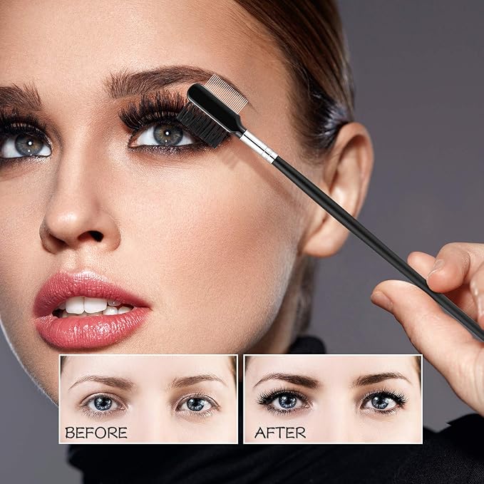 Mudder 6 Pieces Dog Grooming Comb - Double-Sided, Multipurpose Tool for Removing Tear Stains, Crust, Mucus, and Fleas from Small Pets Like Cats and Puppies