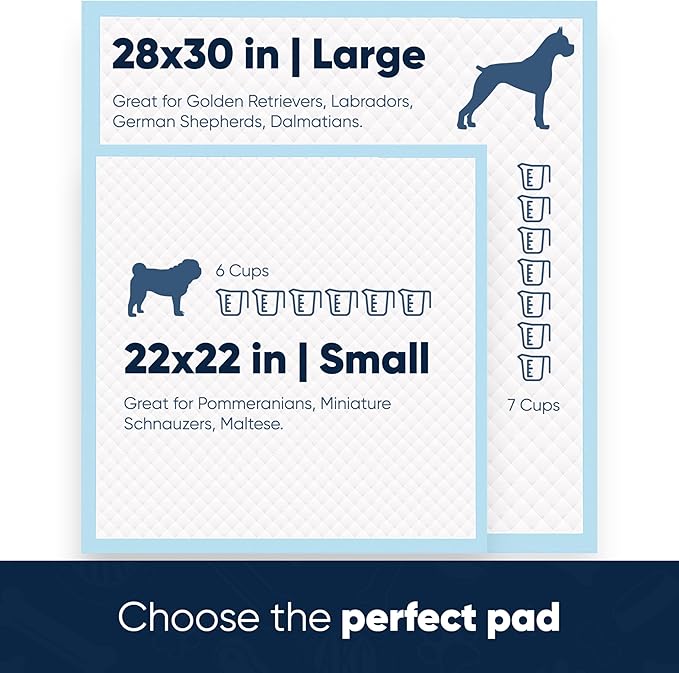 American Kennel Club Scented Puppy Training Pads with Ultra Absorbent Quick Dry Gel – 22 x 22 Pee Pads for Dogs - Fresh Scented - Pack of 100