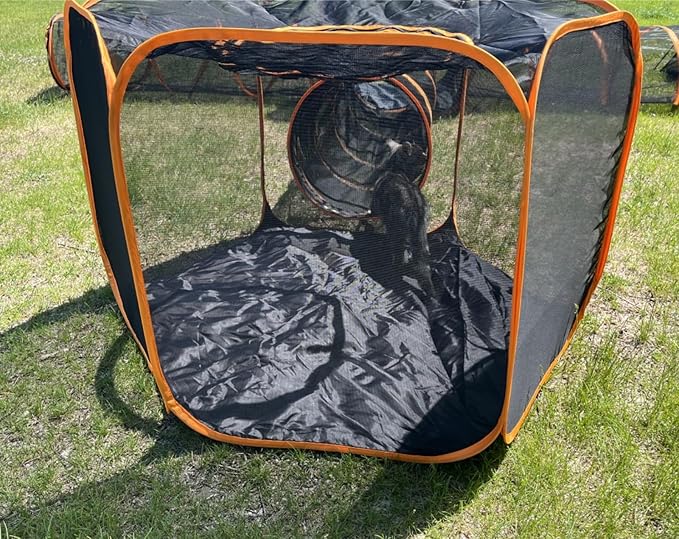 Catio Outdoor Cat Enclosures for Indoor Cats, 6-in-1 Outside Large Playground Include Portable Cat Tent, for Cats and Other Pets