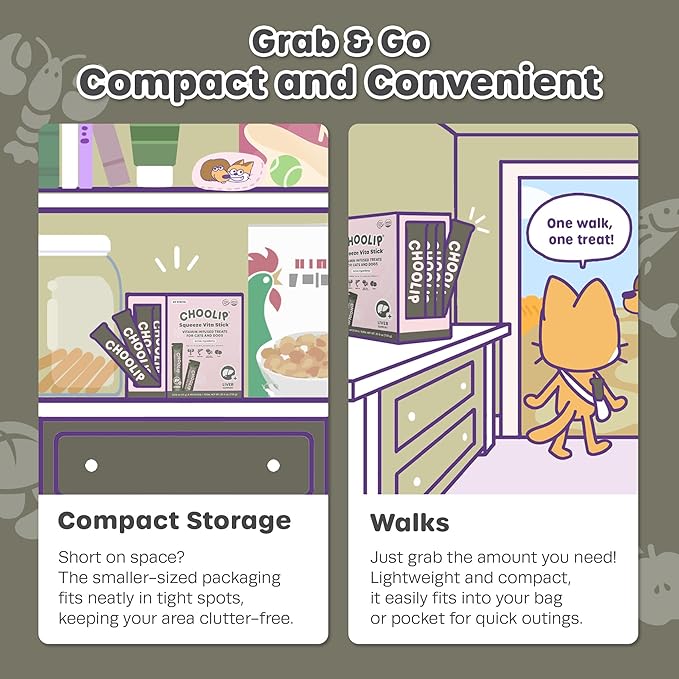 Grab & Go Squeeze Vita Stick Lickable Treats for Dogs & Cats. 49 Liver Support Sticks with Essential multivitamins. Soft and Tasty Paste for All Life Stages, Supporting Liver Health