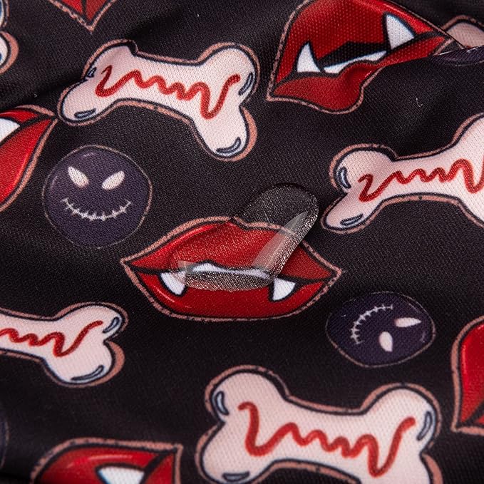 CuteBone Halloween Male Dog Diapers Belly Bands 3 Pack for Male Dogs Wraps Washable Doggie Pants DM22M