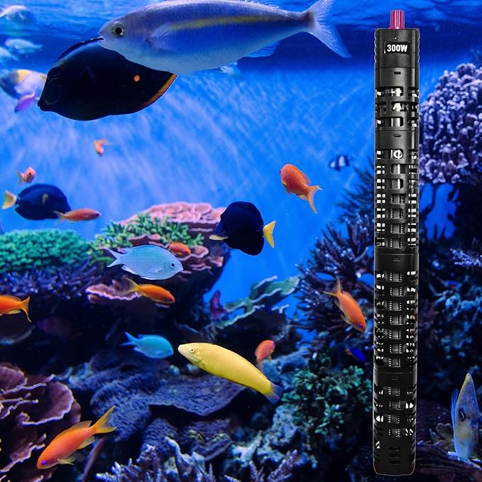South Shore Retail MaxxHeat 300W Aquarium Heater – Durable with Protective Casing – for Fish Tanks, Stock Tanks, Koi Ponds, Outdoor Ponds, and De-Icing – Veteran-Owned Small Business