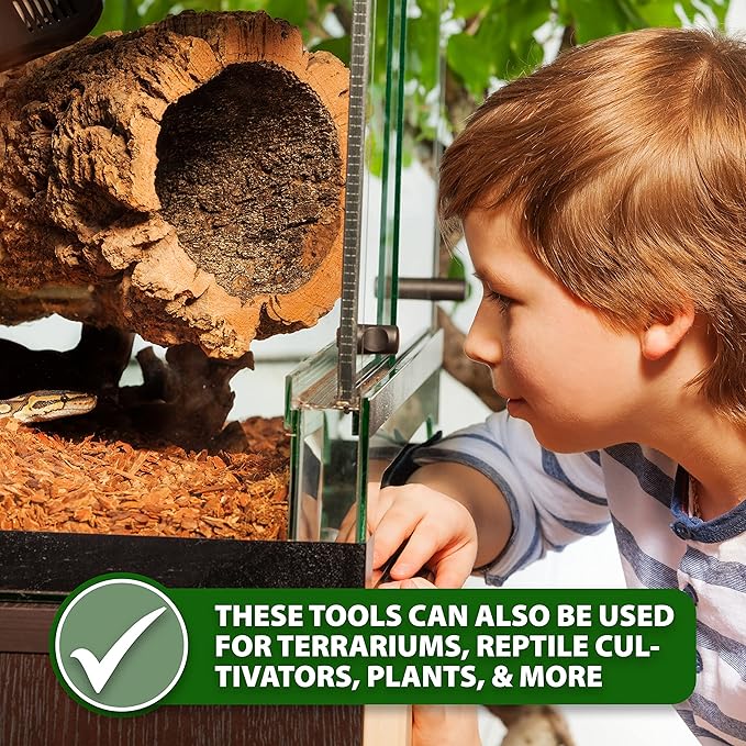 Mandala Crafts Rainbow Stainless Steel Aquascaping Tools Kit – Aquarium Plant Tools with Tweezers, Spatula, and Scissors for Fish Tanks, Hospital Tanks, Goldfish Bowls, Aquariums, and Terrariums