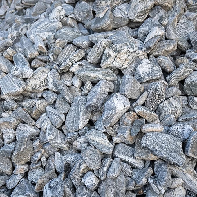 Natural Aquarium Rocks Silver Seiryu Rock Mountain Stone Decor Rocks for Aquariums and Terrariums Animal Feeding Box, Micro Landscape, Stone Landscape and Bonsai (40lb 2-10inch 12-14Pcs)