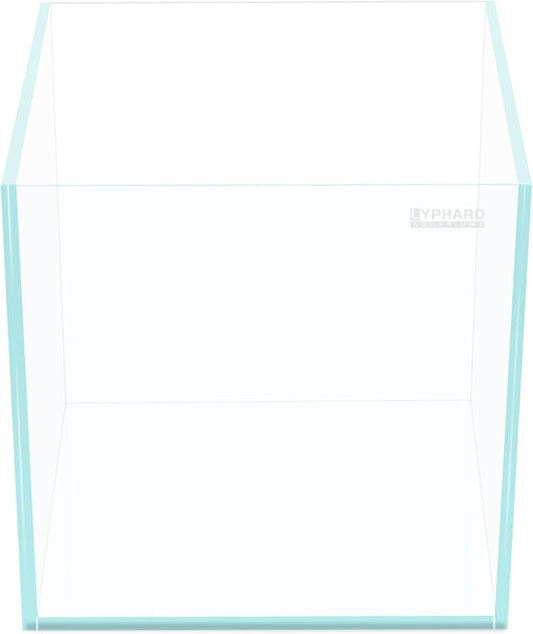 33 Gallon Cube Rimless Aquarium, Ultra Clear Low Iron Large Fish Tank, L19.7×W19.7×H19.7 Glass Thickness 8mm with EVA Foam Leveling Mat