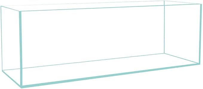 Lifegard Aquatics 6 Gallon Long Ultra Clear Low Iron Bookshelf Aquarium Kit - Heater, LED Light and Algae pad Included