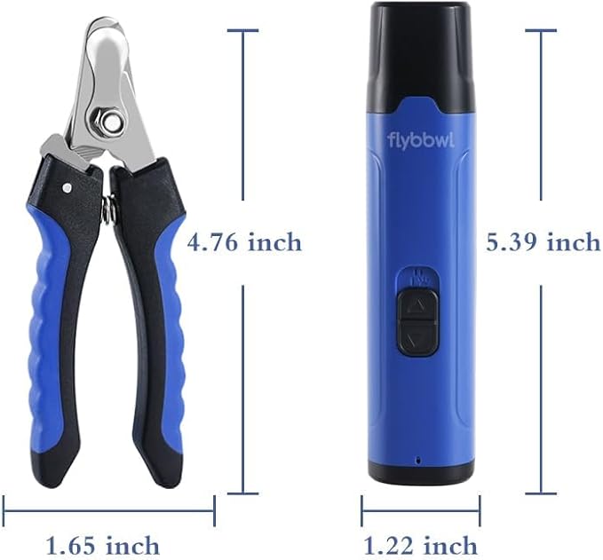 Dog Nail Grinder Quiet: Silent Grind Pro Dog Nail Trimmers - Cat Nail Clippers for Indoor Cats - Dog Nail Trimmers for Large Medium Small Dogs and Cats