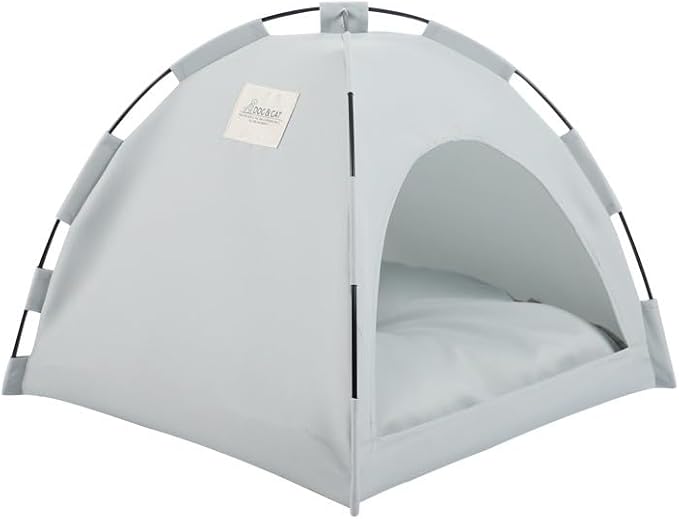 Cat Tent – Lightweight & Breathable Waterproof Shelter Designed for Indoor/Outdoor Adventures, Giving Your pet Safe Outdoor Exploration Joy. (Slate Gray, 13.8×13.8 in)
