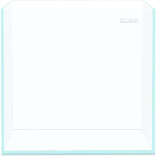 Rimless Aquarium 14.5 Gallon Tall Tank, Ultra Clear Low Iron Fish Tank for Betta Goldfish, L13.8×W13.8×H17.7 Glass Thickness 6mm with EVA Foam Leveling Mat