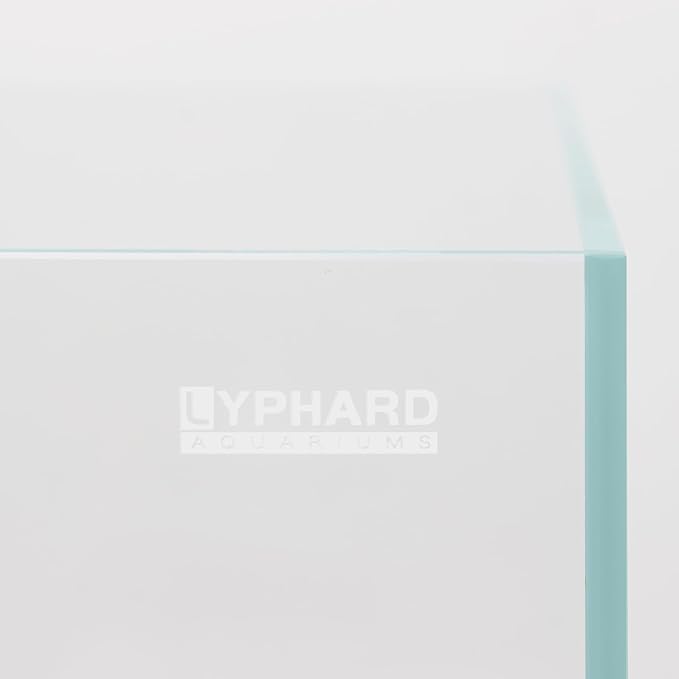 9.5 Gallon Rimless Aquarium, Ultra Clear Glass Low Iron Small Fish Tank for Betta, L15.7×W11.8×H11.8 Inches Thickness 5mm with EVA Foam Mat Included