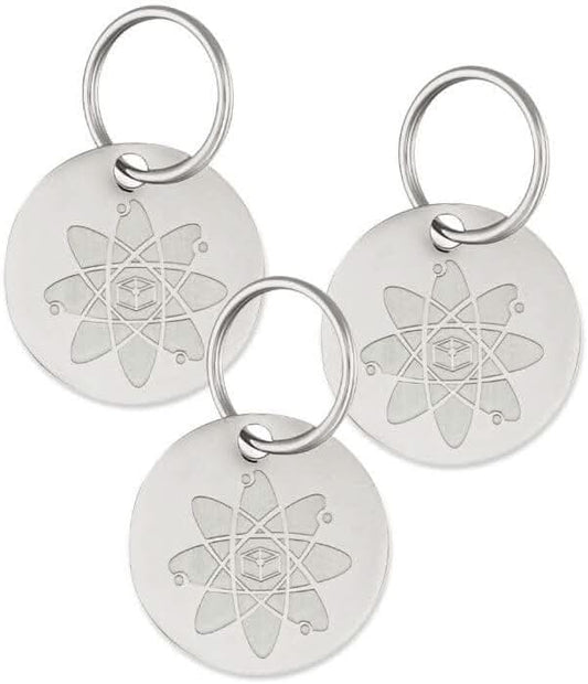 Natural Flea & Tick Repellent Collar Tag for Dogs & Cats – BioPower Pet Shield – Safe for Pets When Used as Directed – Lasts 1 Full Year - Regular Tag (3Pack)