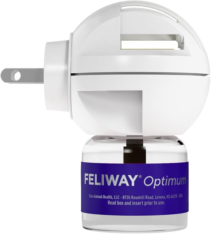 FELIWAY Optimum Cat, Enhanced Calming Pheromone Diffuser: 1 Diffuser Kit & 6 Refills