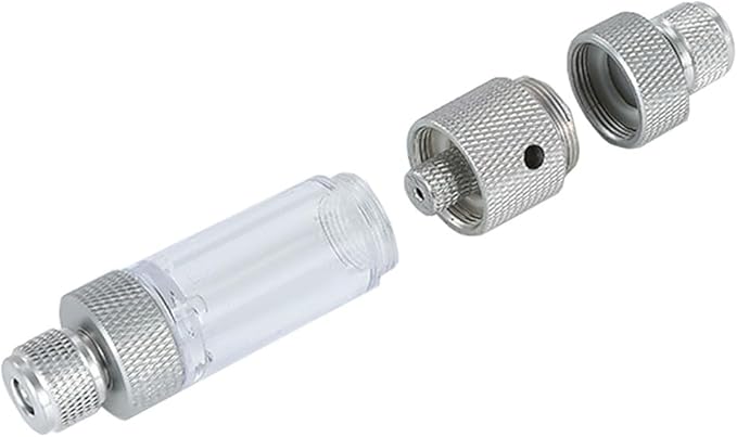 LINLAN Easy Water Refill CO2 Bubble Counter with Check Valve and Water Adder for Planted Aquarium CO2 Regulator (Thread Connection)