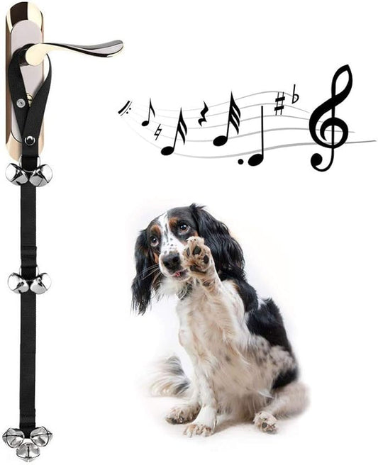 Dog Doorbells for Potty Training/Door Knob/Go Outside, Premium Quality Dog Bells, 7 Extra Large Loud 1.4 DoorBells, Adjustable Door Bell, Training Your Puppy The Easy Way