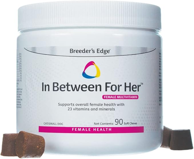 Revival Animal Health Breeder's Edge in Between for Her, Female Multivitamin for Cat/Small Dog- 90 ct