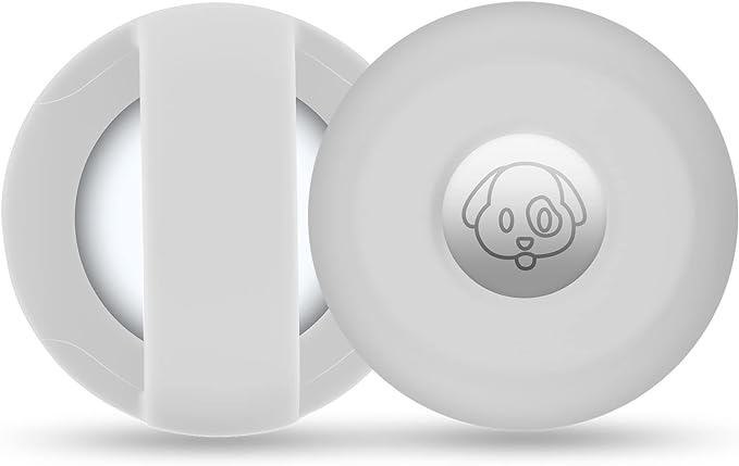 Airtag Holder for Dog Collar, Cibaabo Silicone Air Tag Case Cover Compatible with Apple Airtags for 0.8-1.2inch Cat Pet Collar Harness Loop