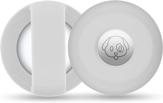 Airtag Holder for Dog Collar, Cibaabo Silicone Air Tag Case Cover Compatible with Apple Airtags for 0.8-1.2inch Cat Pet Collar Harness Loop