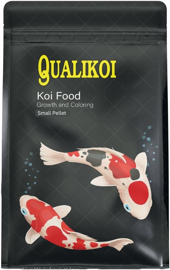 Koi Fish Food [4.4 lb] Growth and Color Enhancer - High Protein Floating Pellets for Koi and Goldfish, Pond Fish Food with Spirulina and Astaxanthin Small Pellet