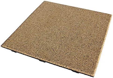 American Floor Mats - Extreme Rubber Gym Tiles - 1 Inch Thick Colorful Rubber Gym Tiles - Superior Shock and Sound Absorbing Tiles - 35% Brown/Mocha/Tan 4 Tile Pack (Covers 16 Sq Ft)