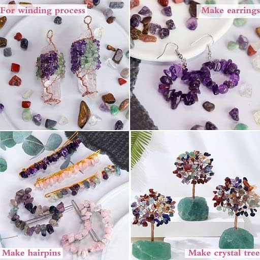 YATOJUZI Cherry Quartz 1LB Aquarium Gravel Rocks Bulk Wholesale Tumbled Crystals Stones Chips Crushed Reiki Energy Balancing Gemstones for Planters Vase Filler Fountain Fish Tank Potted Decor