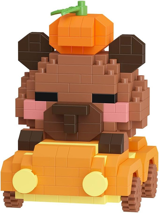 Caterpillar Sausage Buns Cute Capybara Baking Bread Series Mini Building Toy Kawaii Animals Set Micro Adorable Pet Buildings Small Bricks Gifts Toys